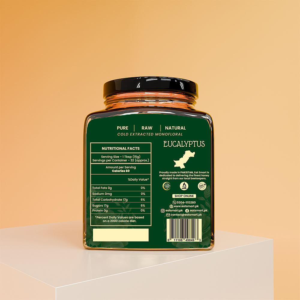 Eucalyptus Honey with Saffron – Natural Honey with Premium Saffron